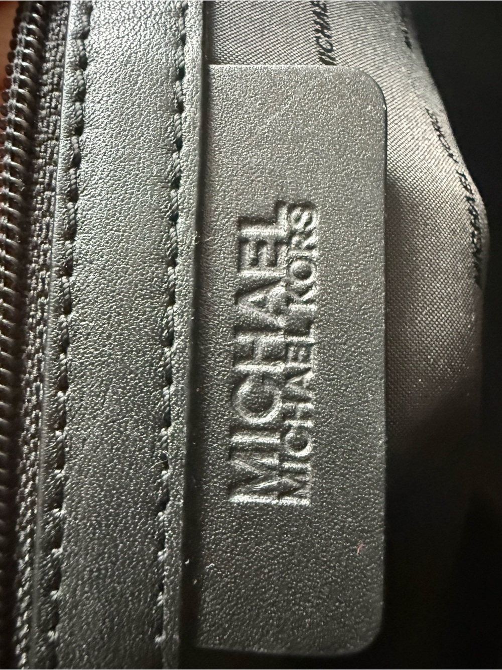 Micheal Kors Selma Large Black Leather Diamond Grommet Satchel Silver Hardware - Picture 12 of 15